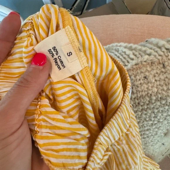 Parke Yellow Striped Boxer Pants - Picture 4 of 5